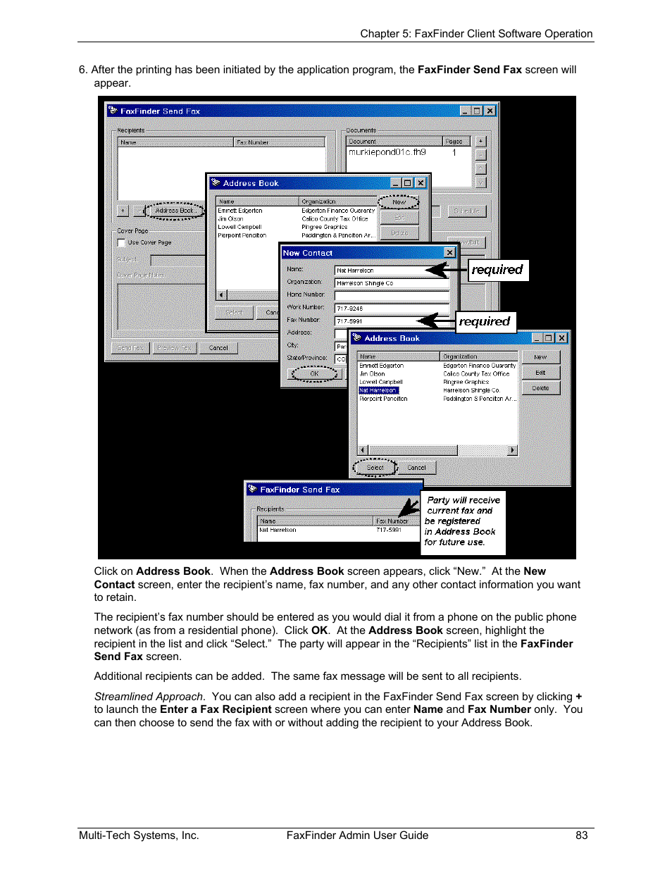 Multi-Tech Systems FAX FINDER FF220 User Manual | Page 83 / 205