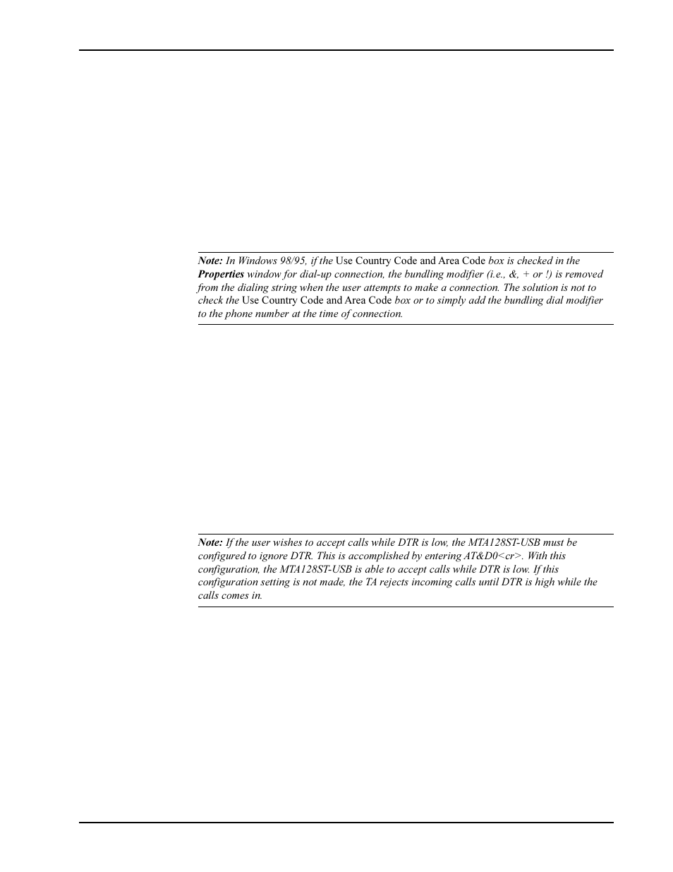 Multi-Tech Systems MTA128ST-USB User Manual | Page 65 / 98