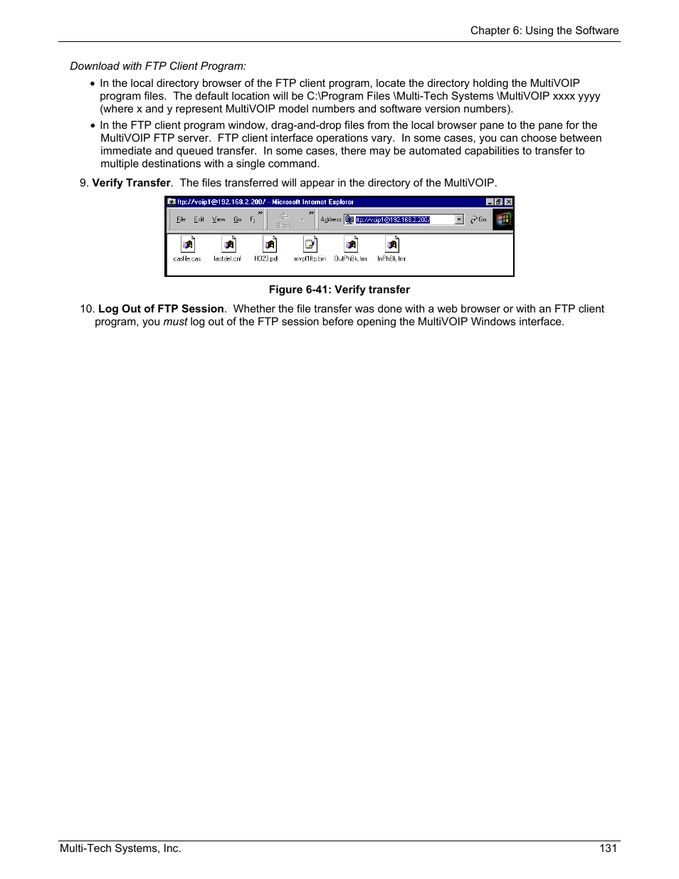 Multi-Tech Systems MULTIVOIP MVP210/410/810 User Manual | Page 131 / 144