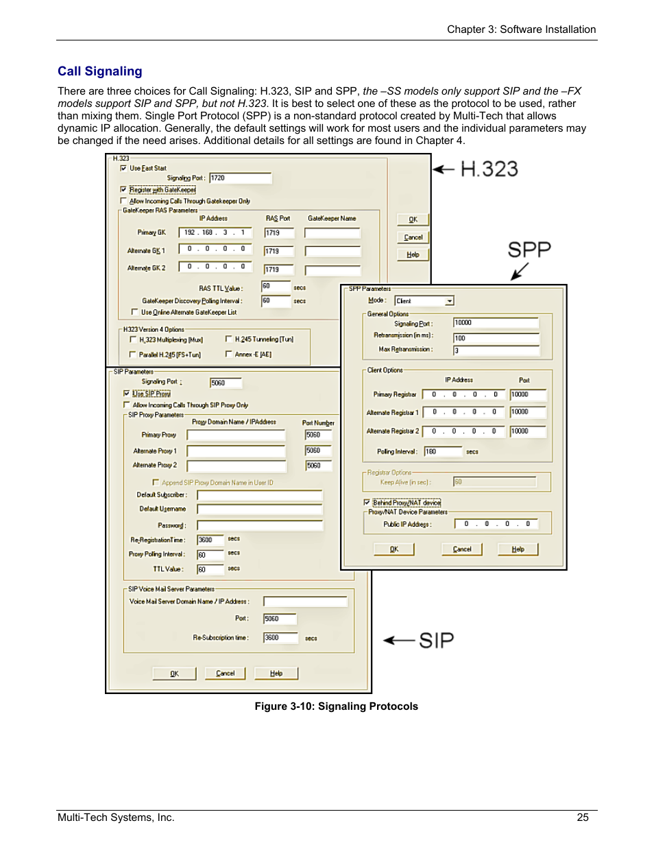 Call signaling | Multi-Tech Systems MULTIVOIP MVP210/410/810 User Manual | Page 25 / 144