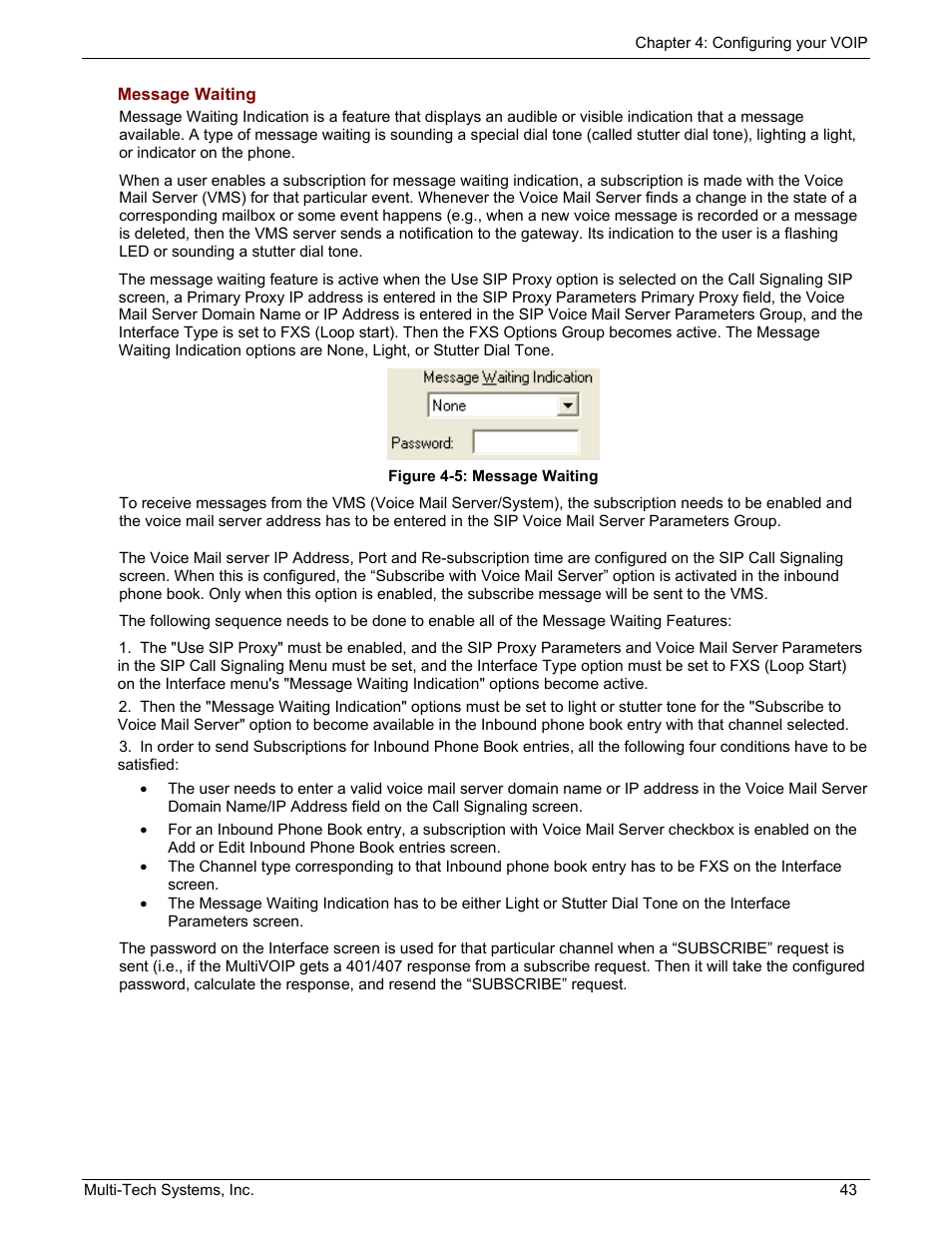 Multi-Tech Systems MULTIVOIP MVP210/410/810 User Manual | Page 43 / 144