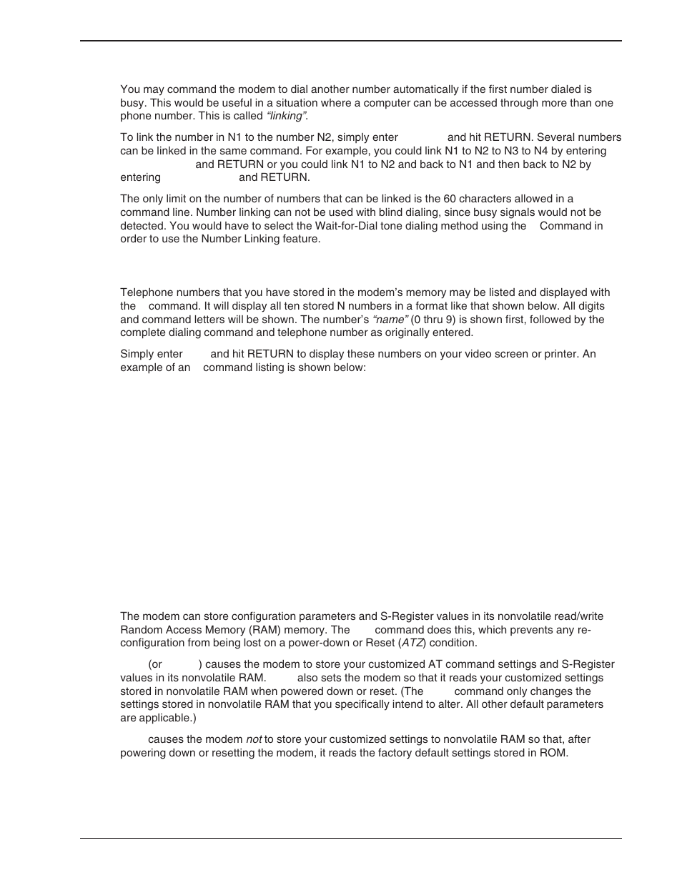 4 configuration and default storage commands, Configuration and default storage commands | Multi-Tech Systems BA-Series User Manual | Page 31 / 109