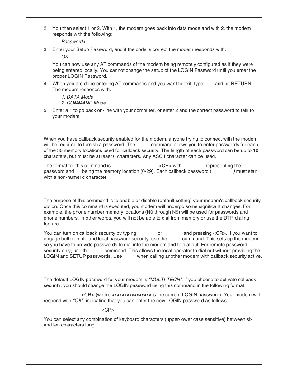 Multi-Tech Systems BA-Series User Manual | Page 62 / 109