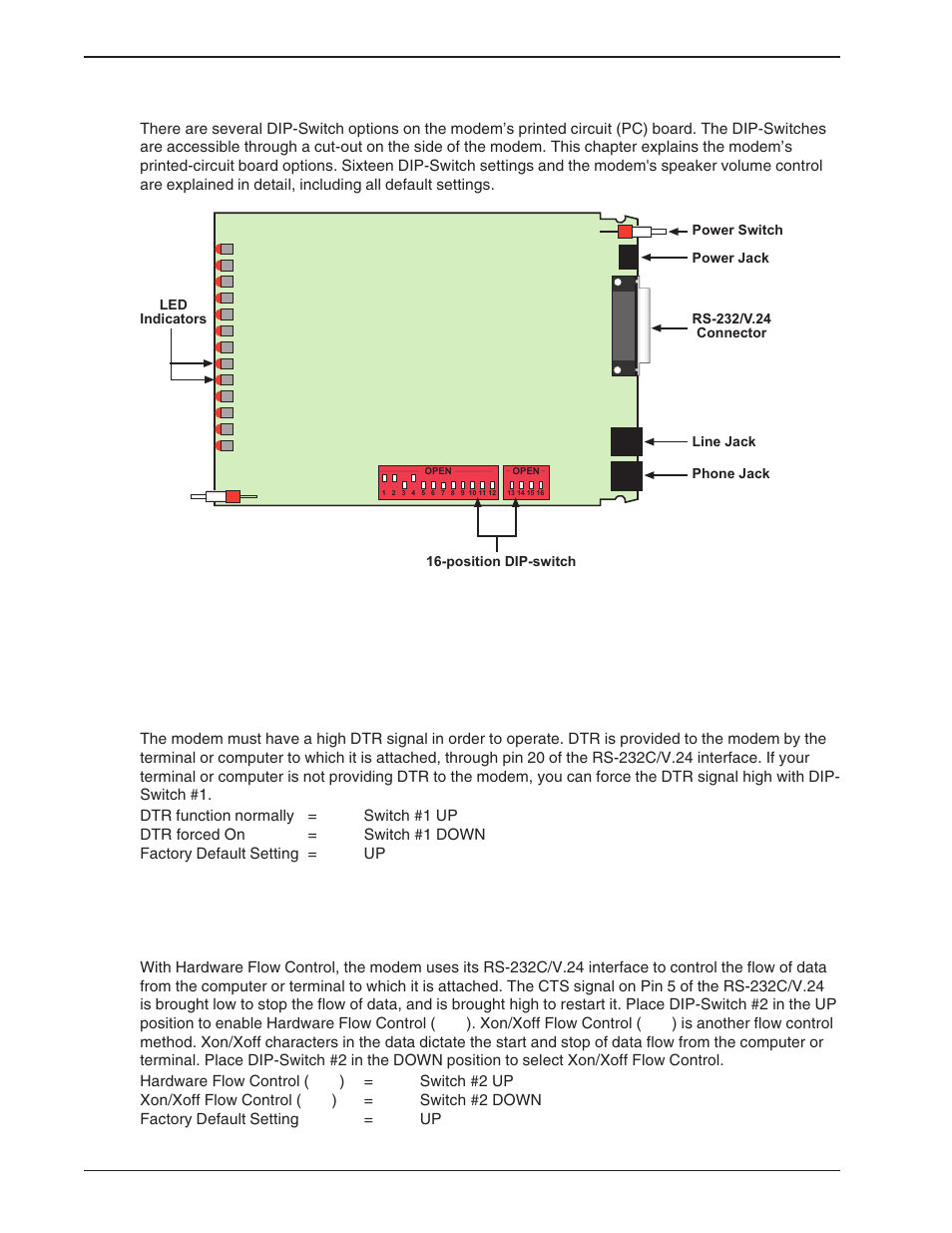 1 introduction, 2 dip-switch option settings, Introduction | Dip-switch option settings | Multi-Tech Systems BA-Series User Manual | Page 66 / 109
