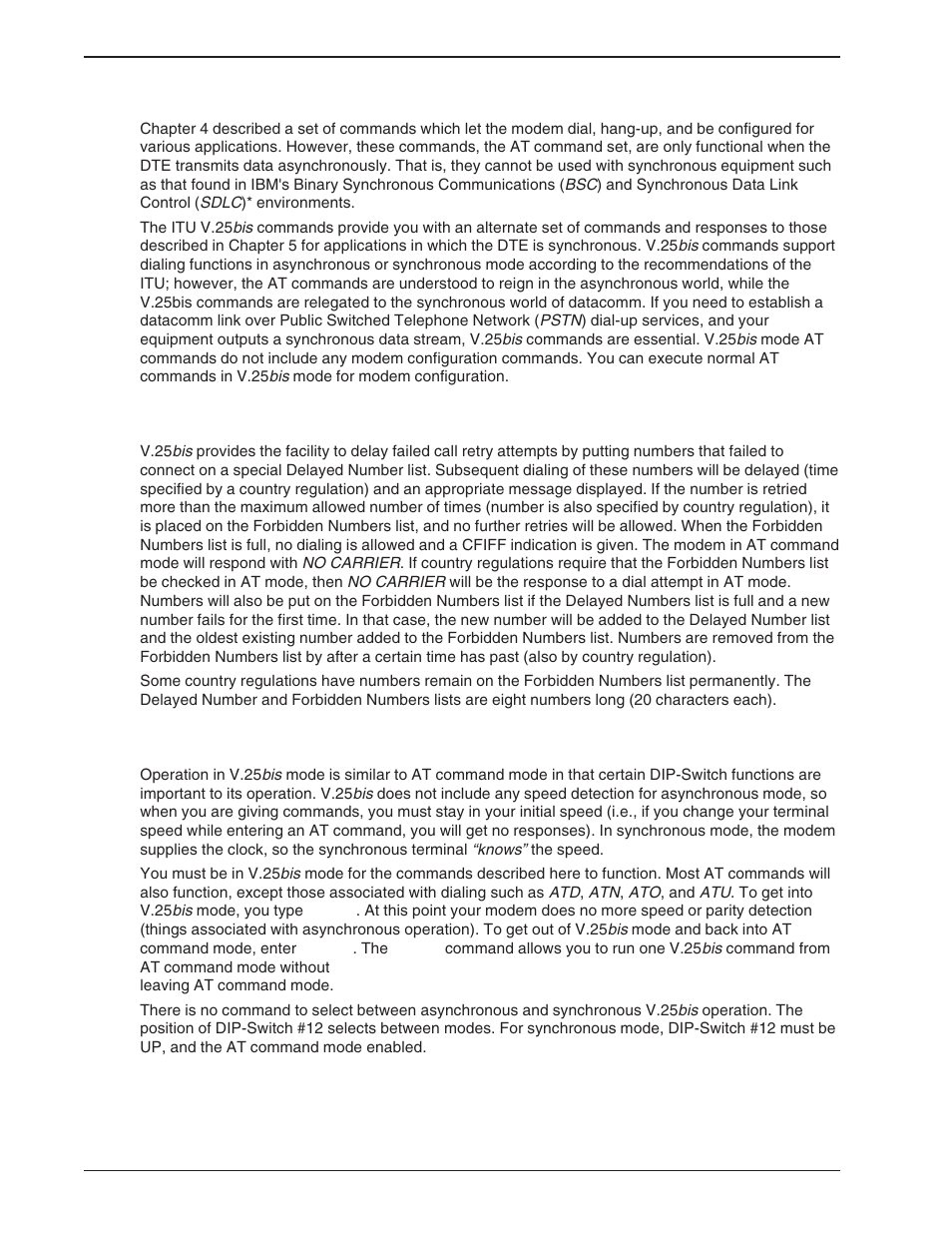 Appendix d - v.25bis operation | Multi-Tech Systems BA-Series User Manual | Page 96 / 109