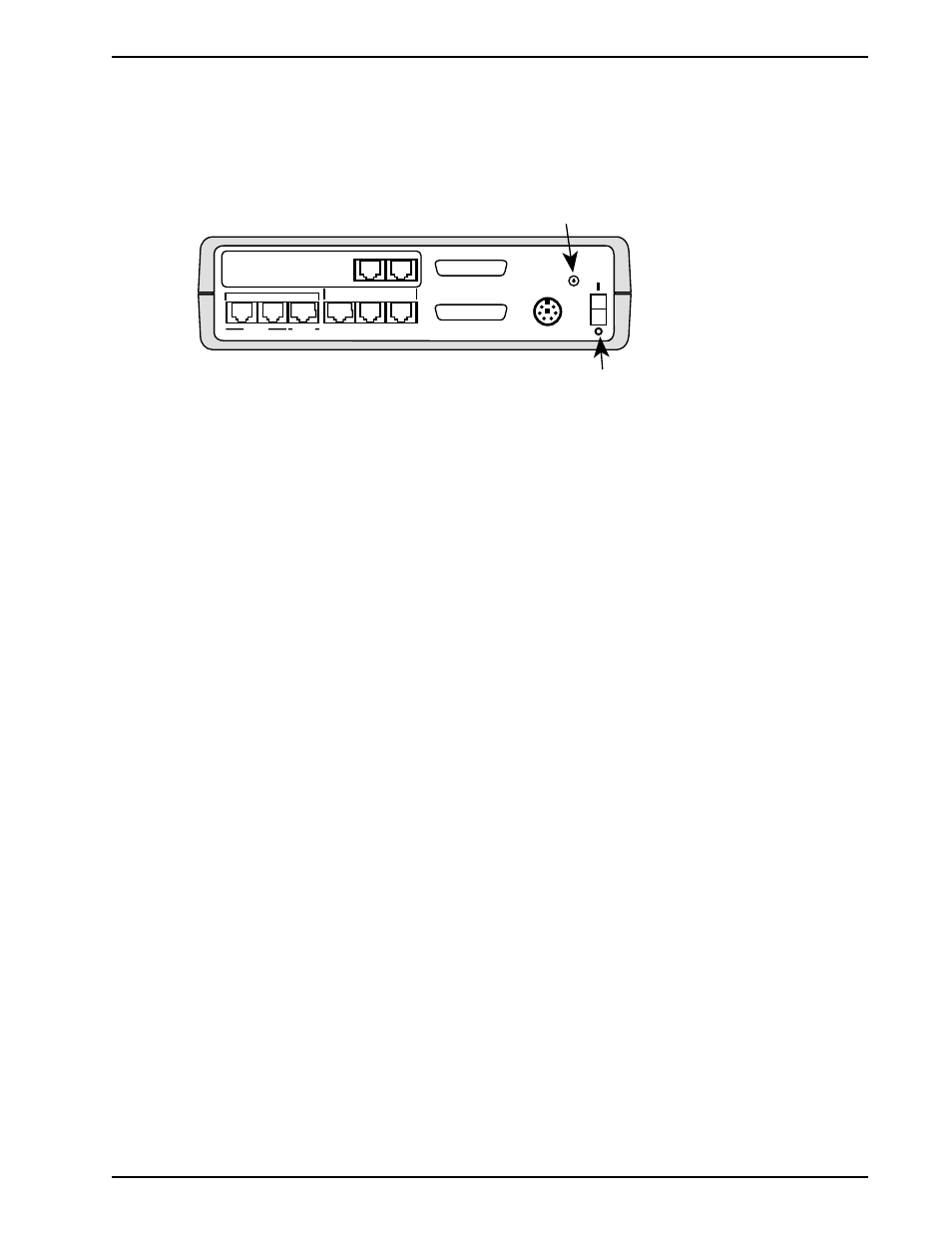 3 connectors, 1 frame ground connector (gnd), 2 power connector | 3 data/command connector, 4 external composite rs232c/v.35 connector, 5 voice/fax channel 1 fxs connector, 6 voice/fax channel 1 fxo connector, Connectors, Frame ground connector (gnd), Power connector | Multi-Tech Systems DataTalker DT101/xx User Manual | Page 39 / 154