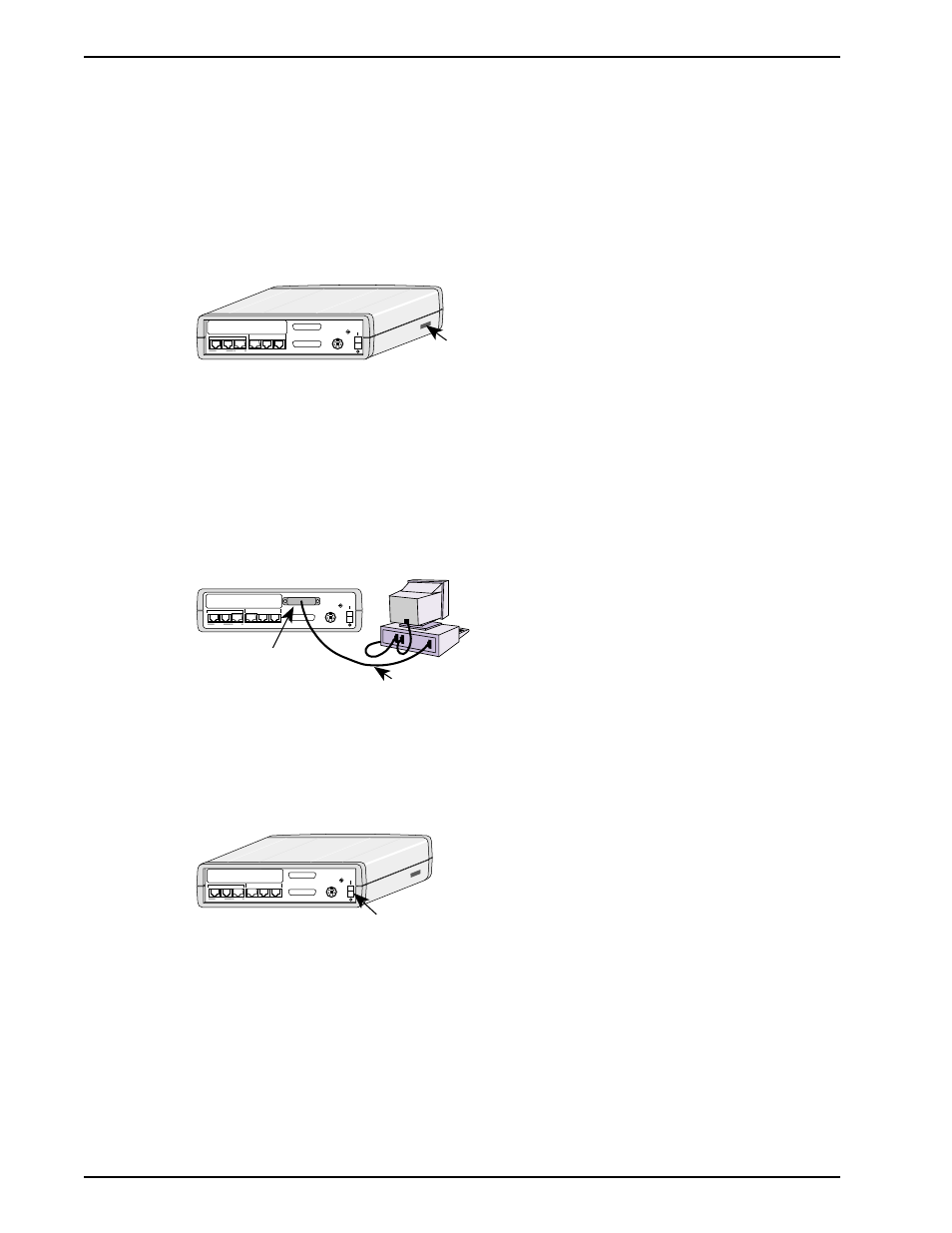 7 configuration procedure, Configuration procedure, Table 4-1. configuration procedure | 48 datatalker owner’s manual, Dip switch, Data/command connector rs232 cable, Power switch | Multi-Tech Systems DataTalker DT101/xx User Manual | Page 48 / 154