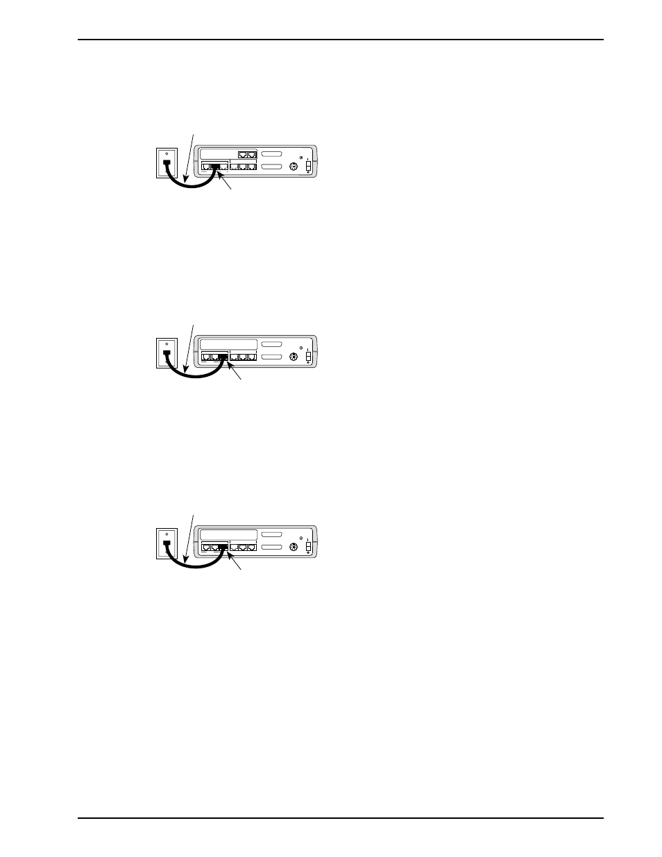 Figure 5-5. isdn terminal adapter line connection, Rj-48 cable internal dsu/ta digital connector, Internal modem leased connector rj-11 phone cable | Internal dsu/ta digital connector rj-48 cable | Multi-Tech Systems DataTalker DT101/xx User Manual | Page 57 / 154