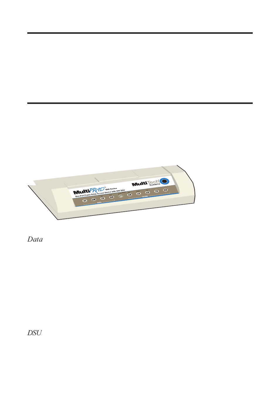 1 introduction, 2 front panel | Multi-Tech Systems FR111 User Manual | Page 23 / 99