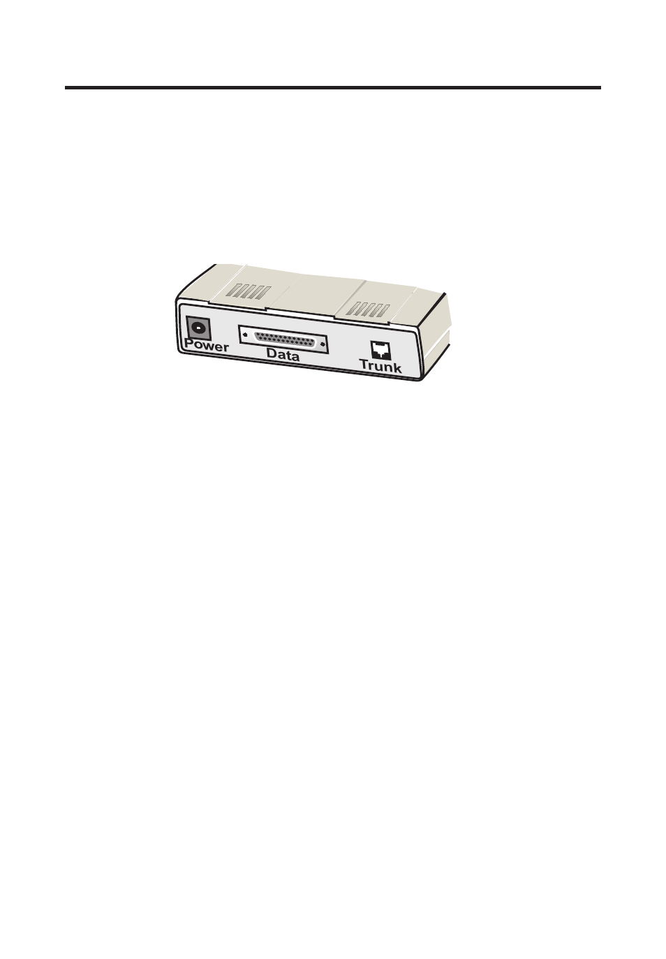 3 back panel, Power connector, Trunk connector | Data connector | Multi-Tech Systems FR111 User Manual | Page 25 / 99