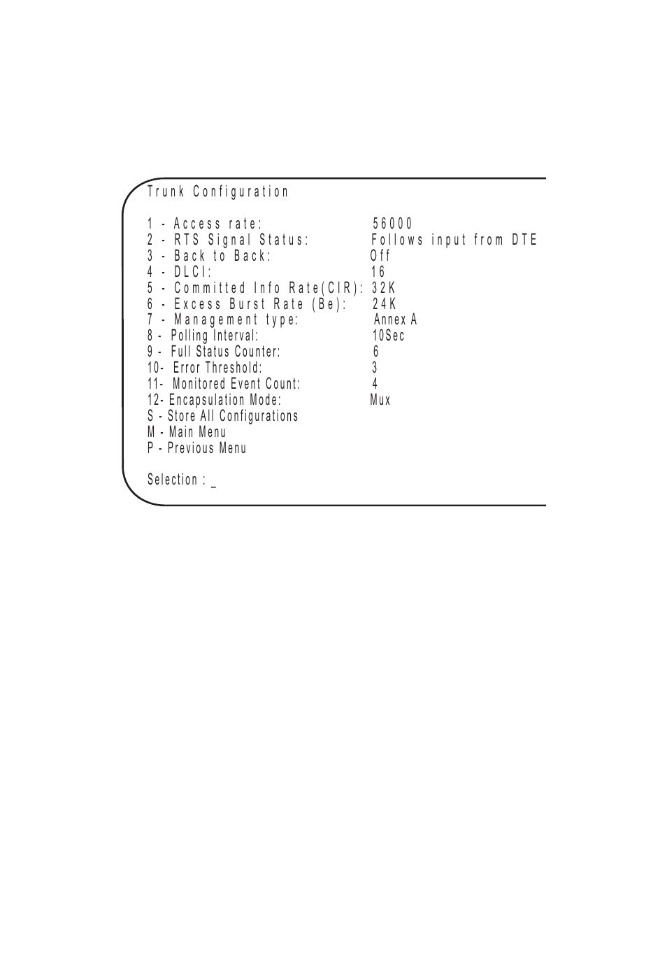 3 trunk configuration | Multi-Tech Systems FR111 User Manual | Page 77 / 99