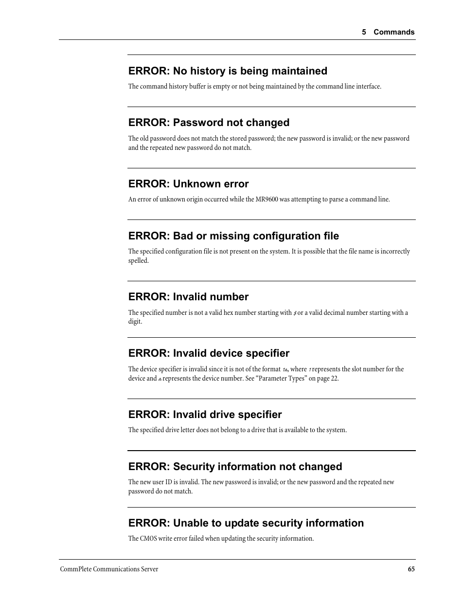 Multi-Tech Systems MR9600 User Manual | Page 73 / 86