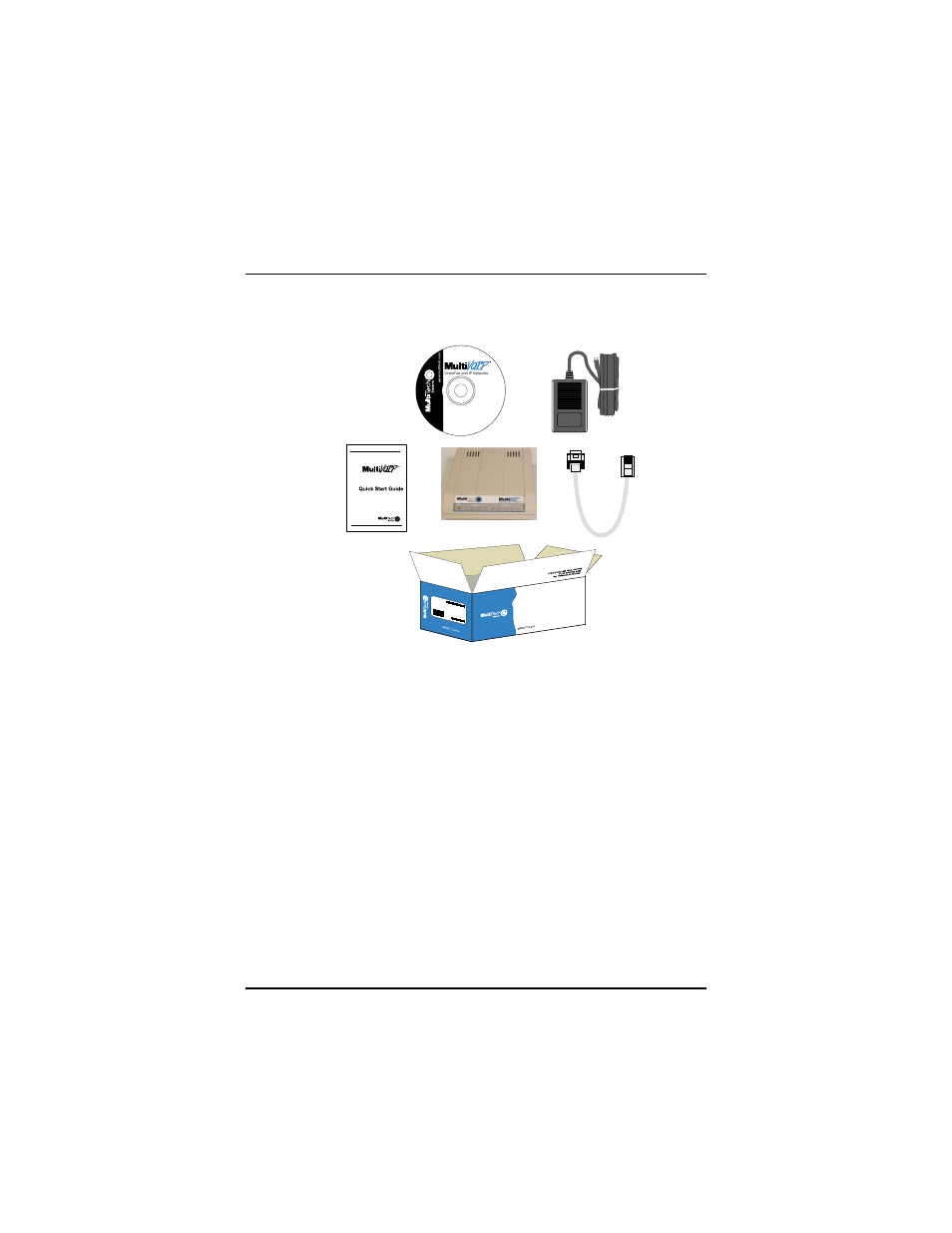 Unpacking your multivoip, Safety warnings, Multivoip quick start guide 8 | Remove all items from the box (see figure 4), Figure 4. unpacking | Multi-Tech Systems MVP110 User Manual | Page 8 / 36