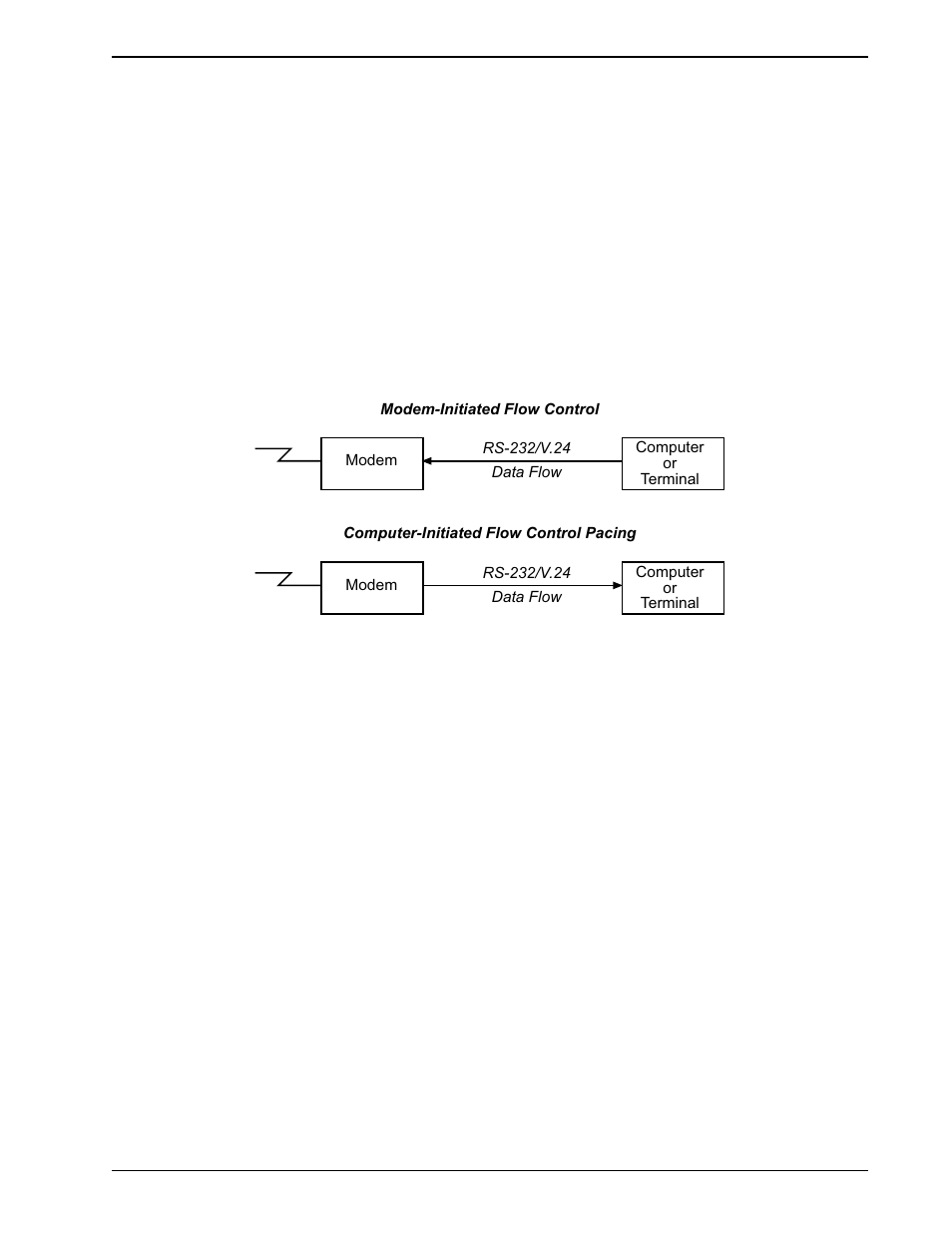 9 flow control commands, Hardware flow control (&e4), Xon/xoff flow control (&e5) | Flow control commands | Multi-Tech Systems MT2834BA Series User Manual | Page 49 / 120