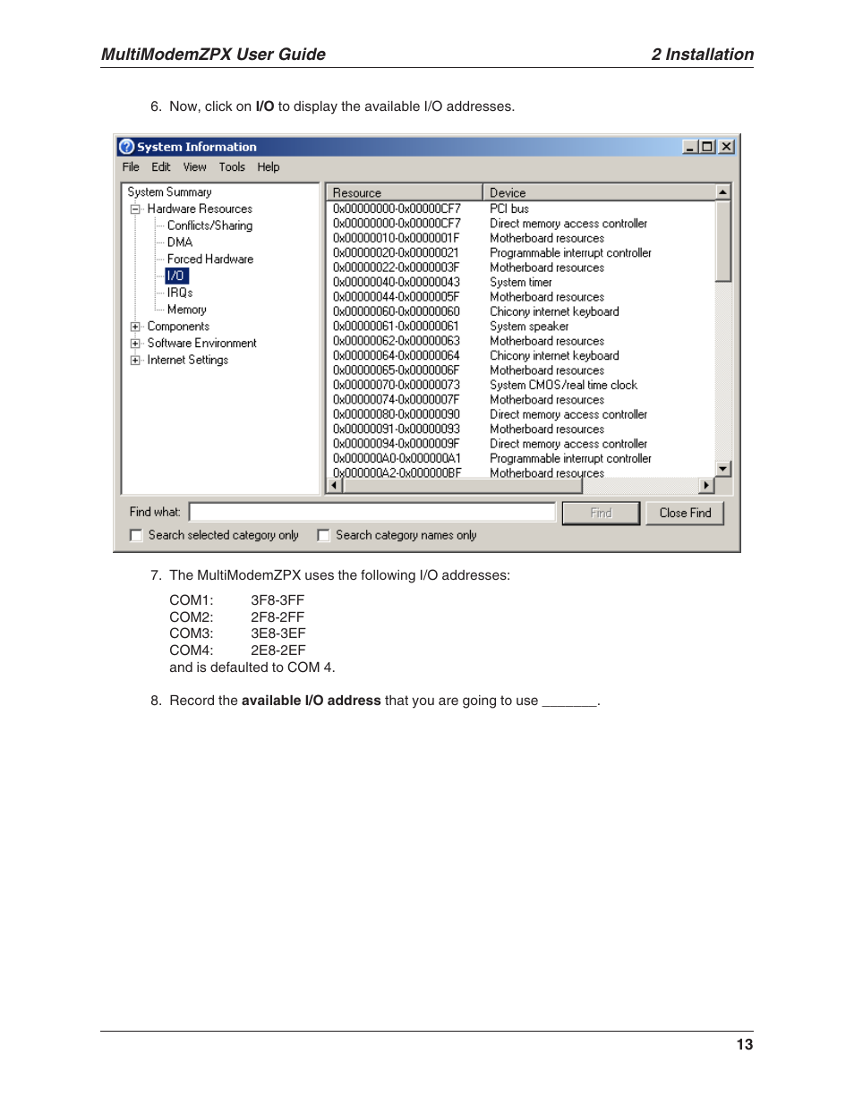 Multi-Tech Systems MULTIMODEM MT5634ZPX-V.92-ISA User Manual | Page 13 / 47