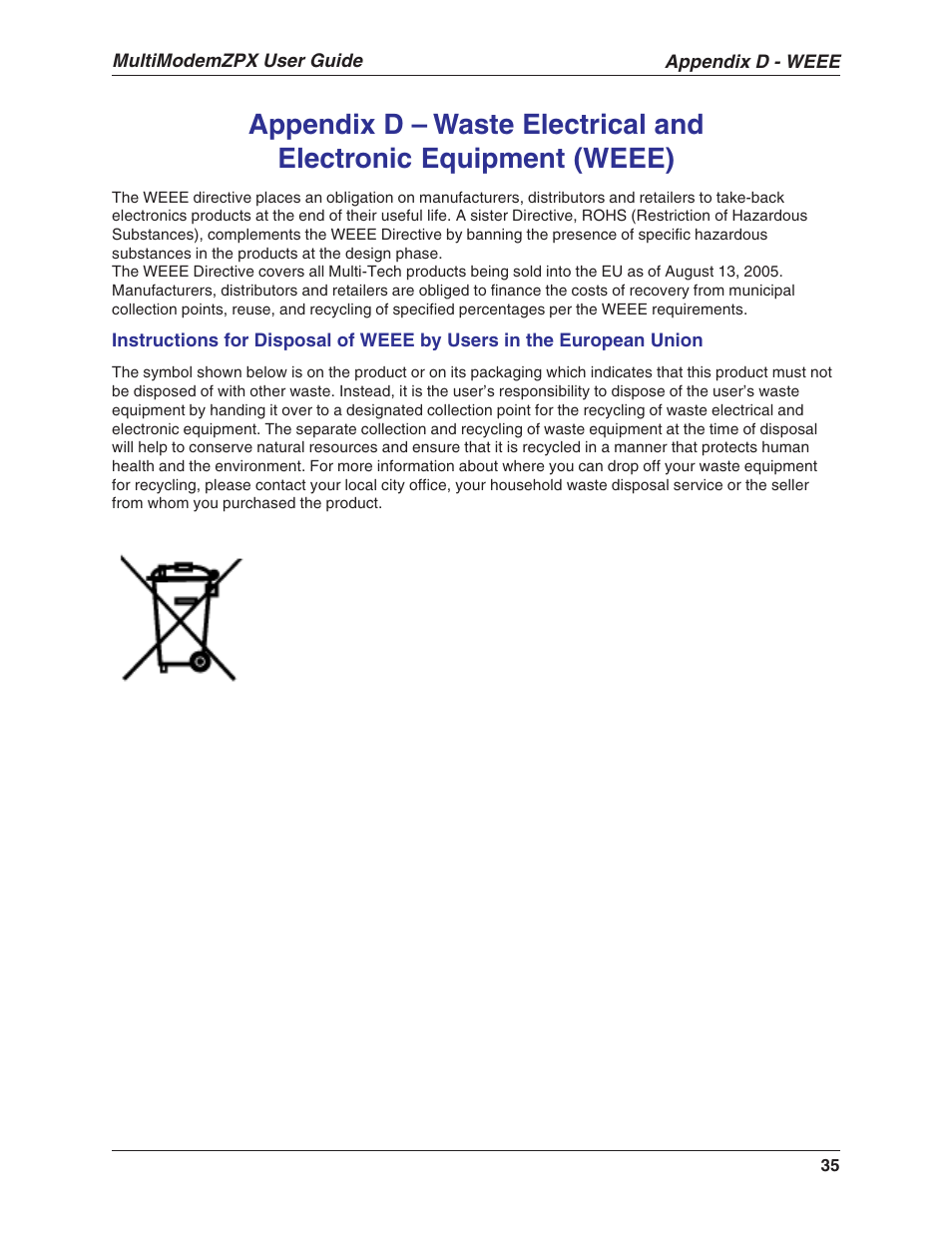 Multi-Tech Systems MULTIMODEM MT5634ZPX-V.92-ISA User Manual | Page 35 / 47