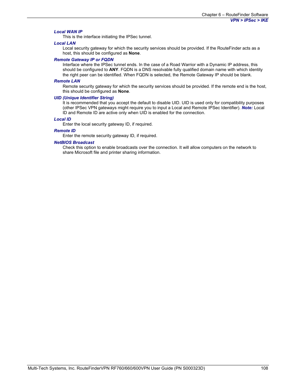 Multi-Tech Systems RF660 User Manual | Page 108 / 189