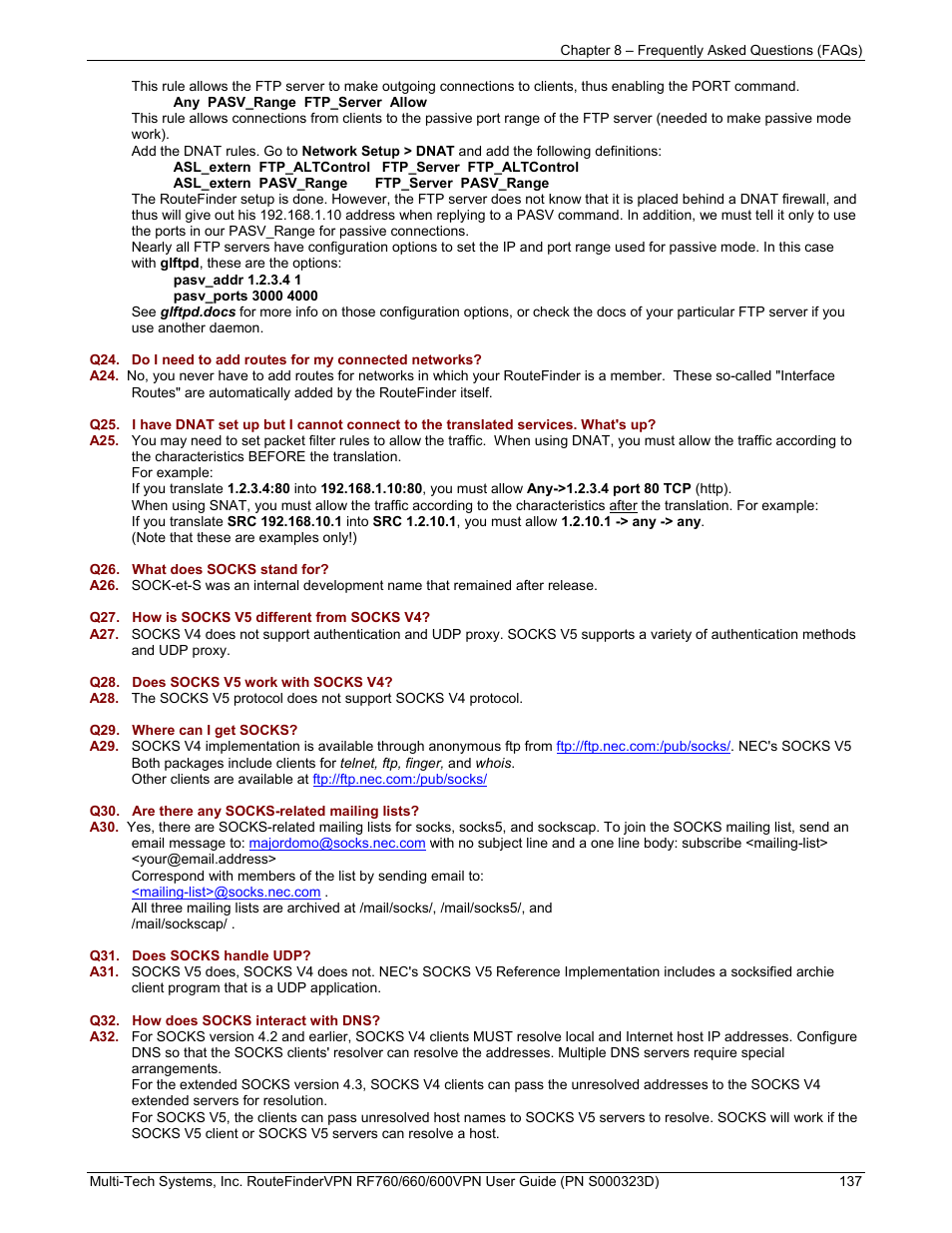 Multi-Tech Systems RF660 User Manual | Page 137 / 189