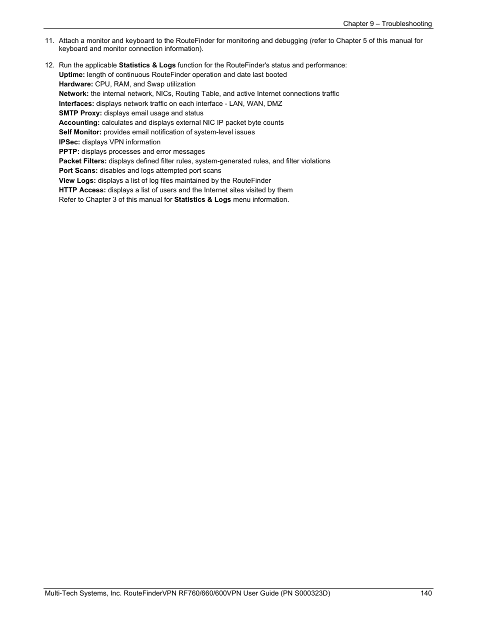 Multi-Tech Systems RF660 User Manual | Page 140 / 189