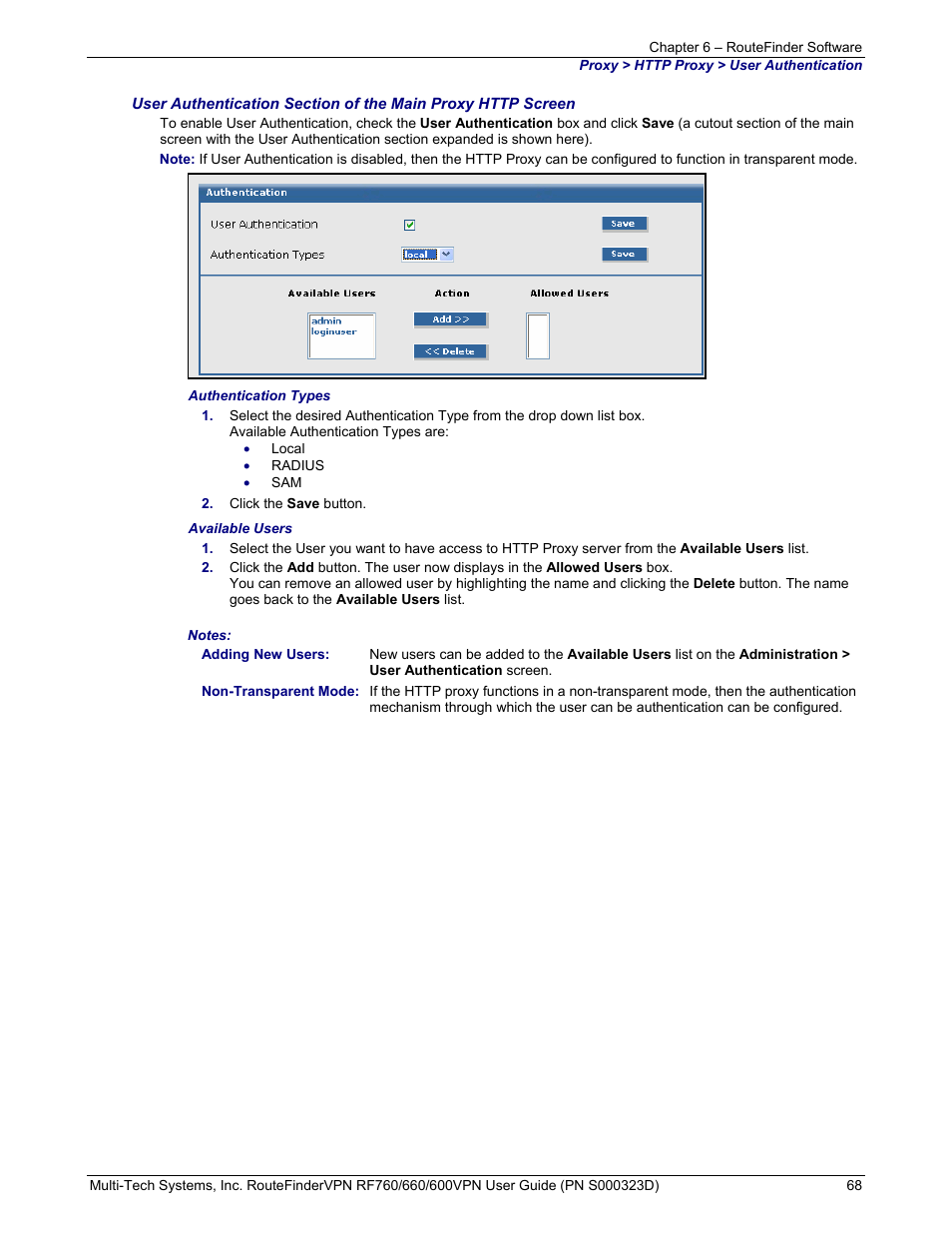 Multi-Tech Systems RF660 User Manual | Page 68 / 189