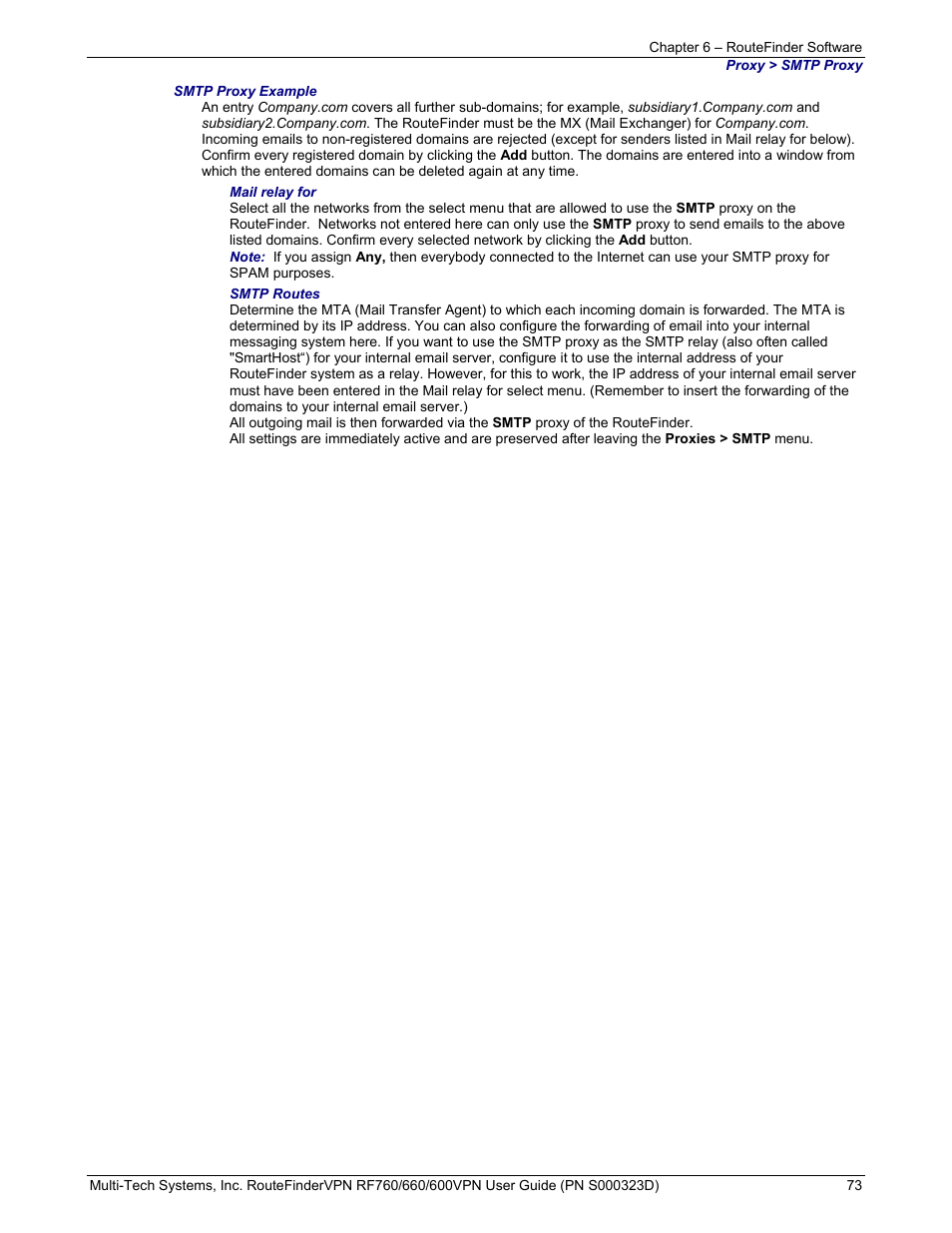 Multi-Tech Systems RF660 User Manual | Page 73 / 189