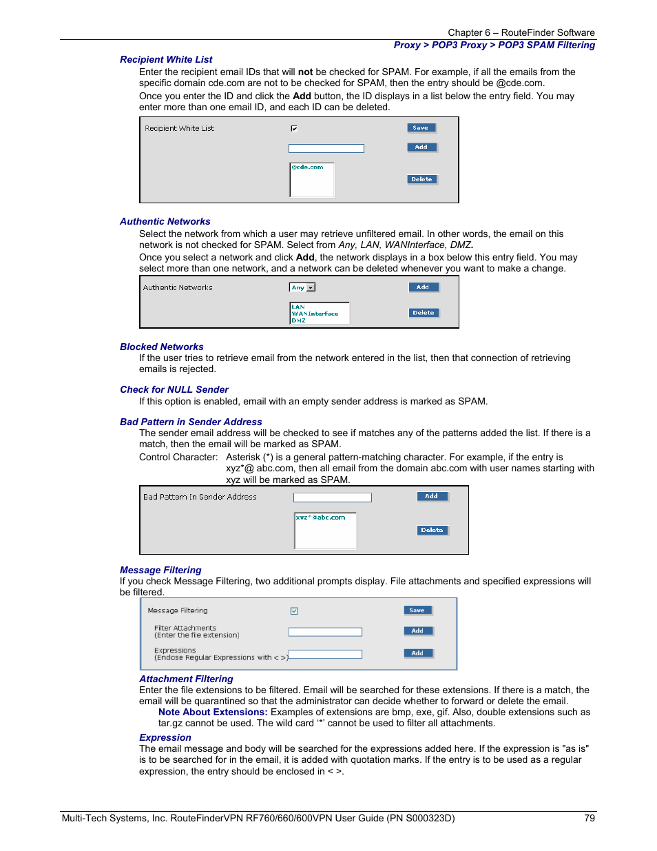 Multi-Tech Systems RF660 User Manual | Page 79 / 189