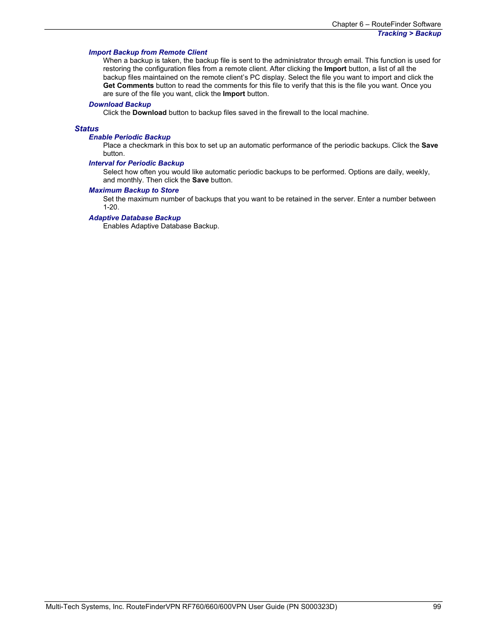 Multi-Tech Systems RF660 User Manual | Page 99 / 189
