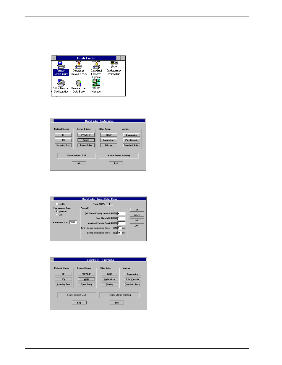 2 configuring the river falls site, River falls - frame relay, Configuring the river falls site | Multi-Tech Systems MTASR1-100 User Manual | Page 136 / 207