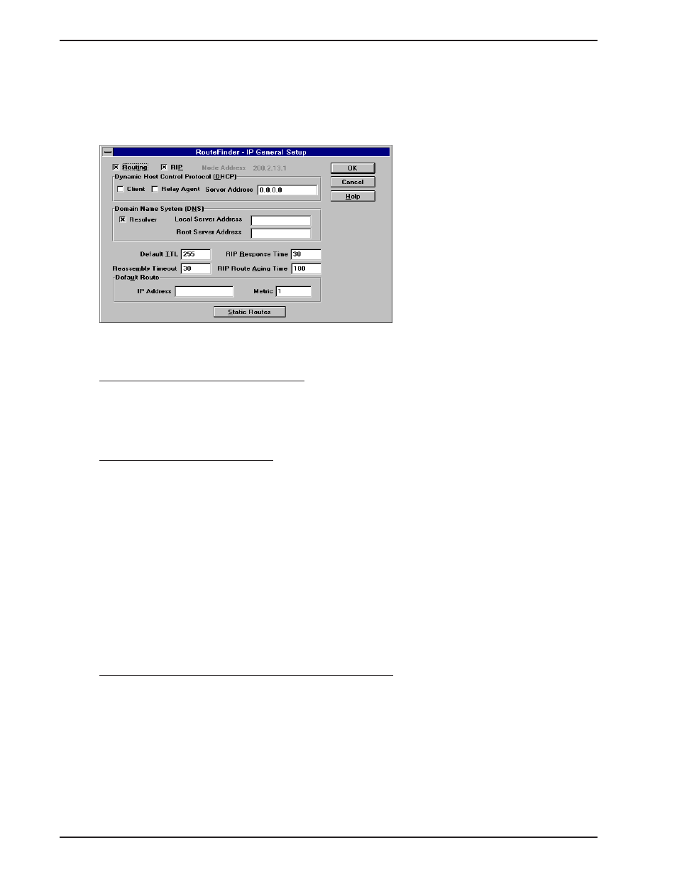 Ip general setup, Ip node address, Ip rip | Ip routing | Multi-Tech Systems MTASR1-100 User Manual | Page 50 / 207