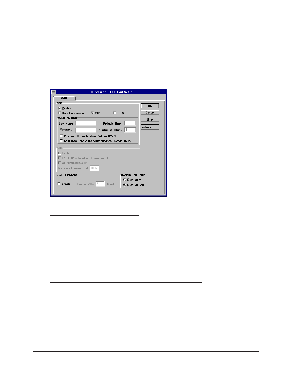 9 point-to-point protocol setup, Ppp protocol setup, Ppp enable | Ppp port cipx header compression, Ppp port data compression, Ppp port vjc header compression | Multi-Tech Systems MTASR1-100 User Manual | Page 59 / 207