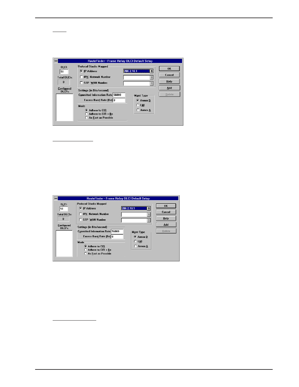 Adding a dlci, Deleting a dlci, Dlci | Multi-Tech Systems MTASR1-100 User Manual | Page 69 / 207