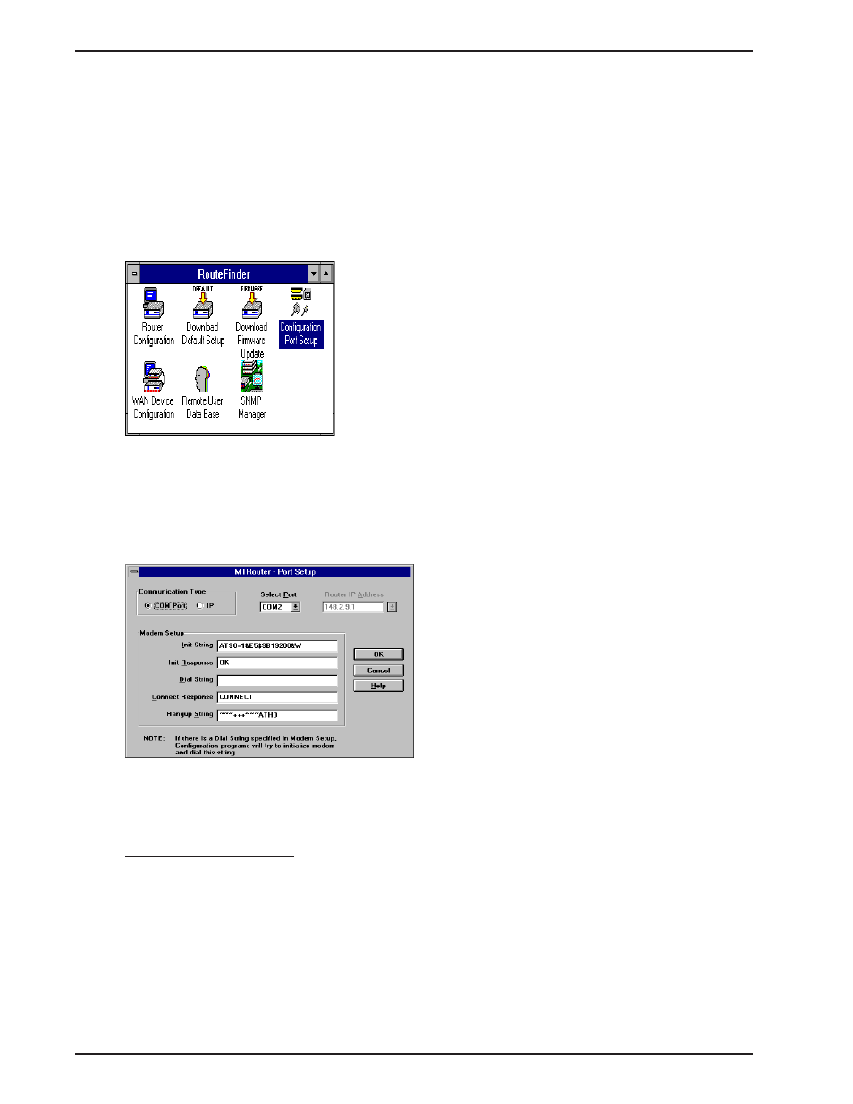 5 configuration port setup, Configuration port setup, Communication type | Multi-Tech Systems MTASR1-100 User Manual | Page 86 / 207