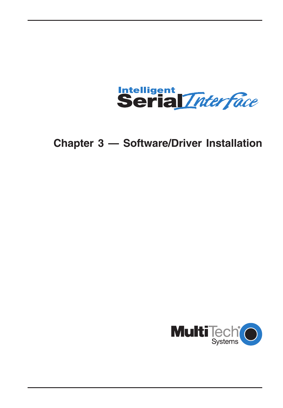 Multi-Tech Systems ISI5634PCI/4/8 User Manual | Page 17 / 122
