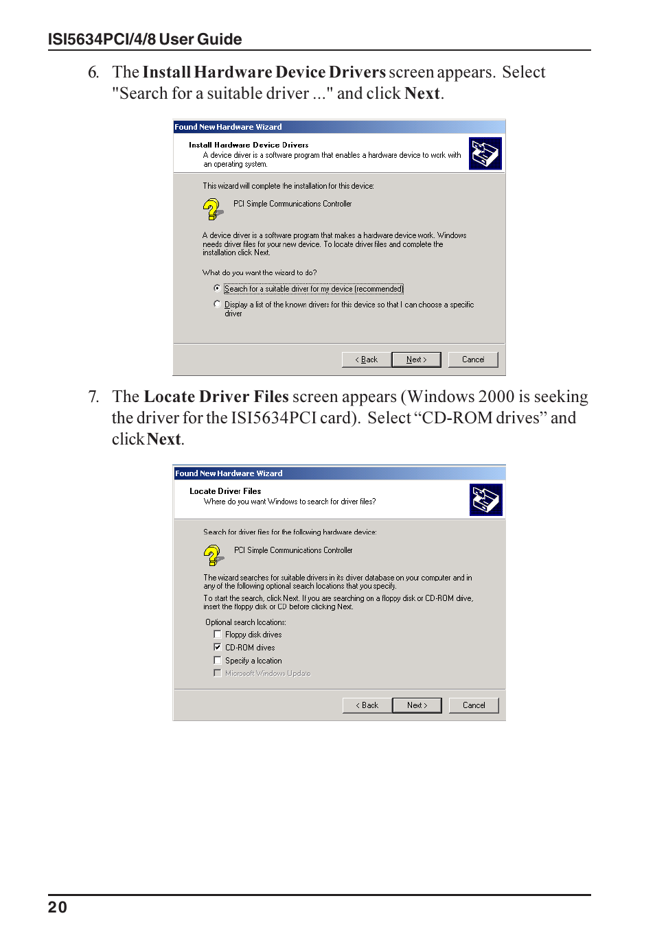 Multi-Tech Systems ISI5634PCI/4/8 User Manual | Page 20 / 122