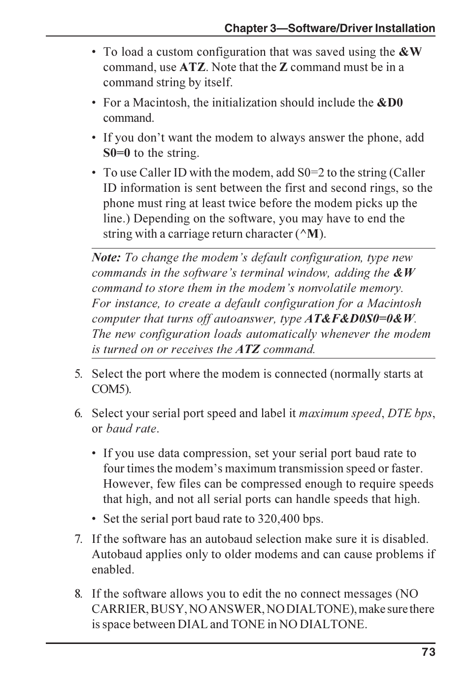 Multi-Tech Systems ISI5634PCI/4/8 User Manual | Page 73 / 122