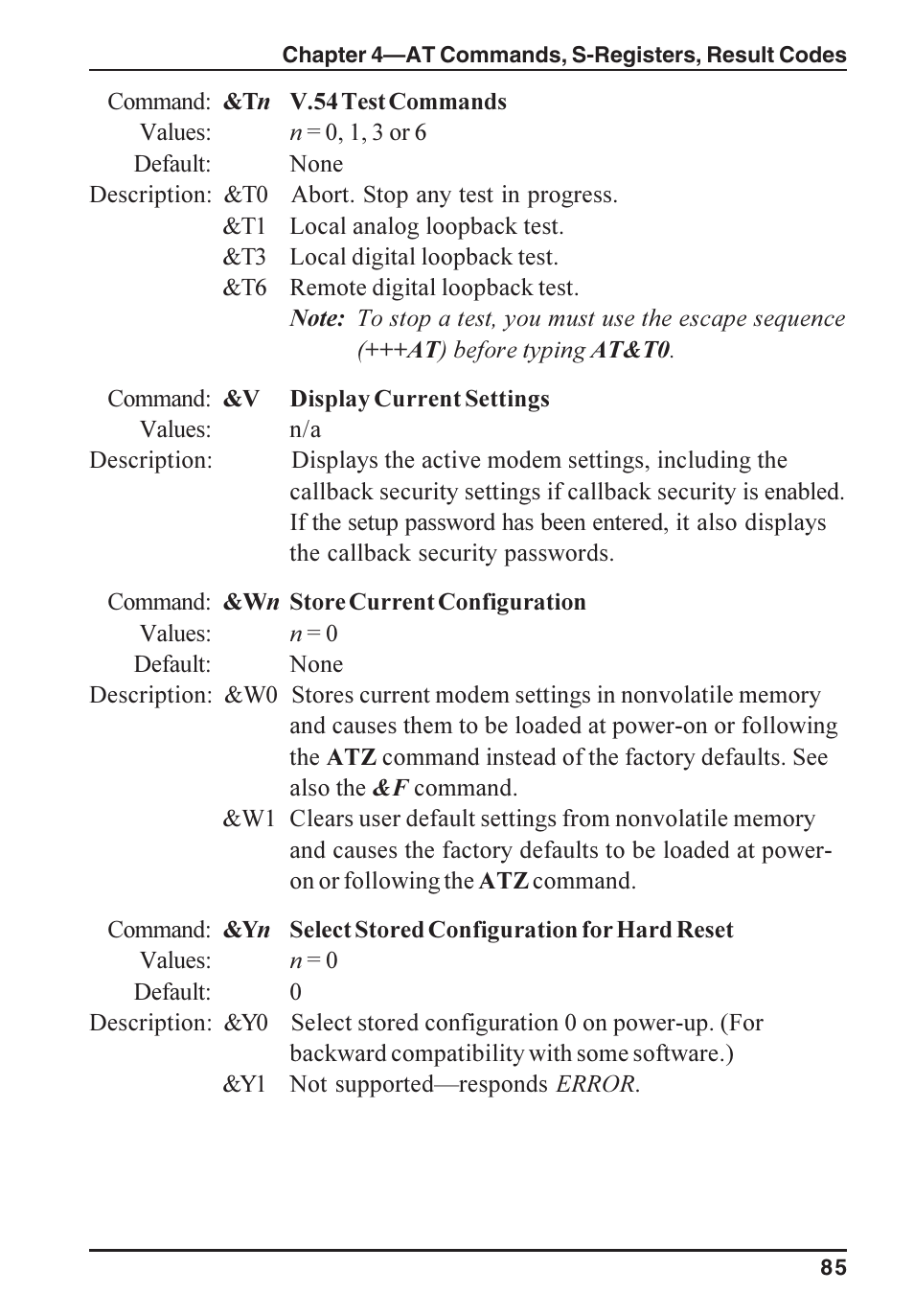 Multi-Tech Systems ISI5634PCI/4/8 User Manual | Page 85 / 122