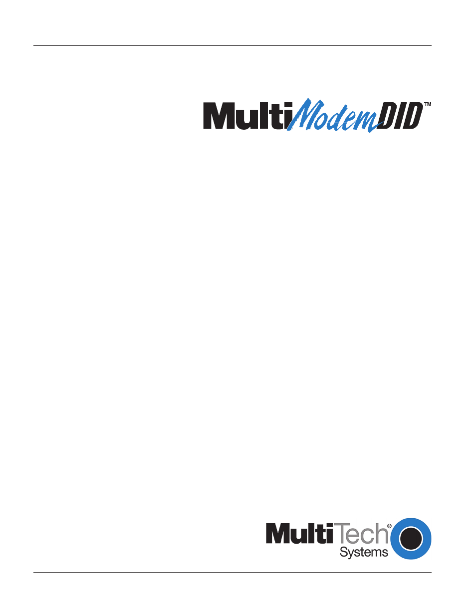 Multi-Tech Systems MT5634ZBA User Manual | 59 pages