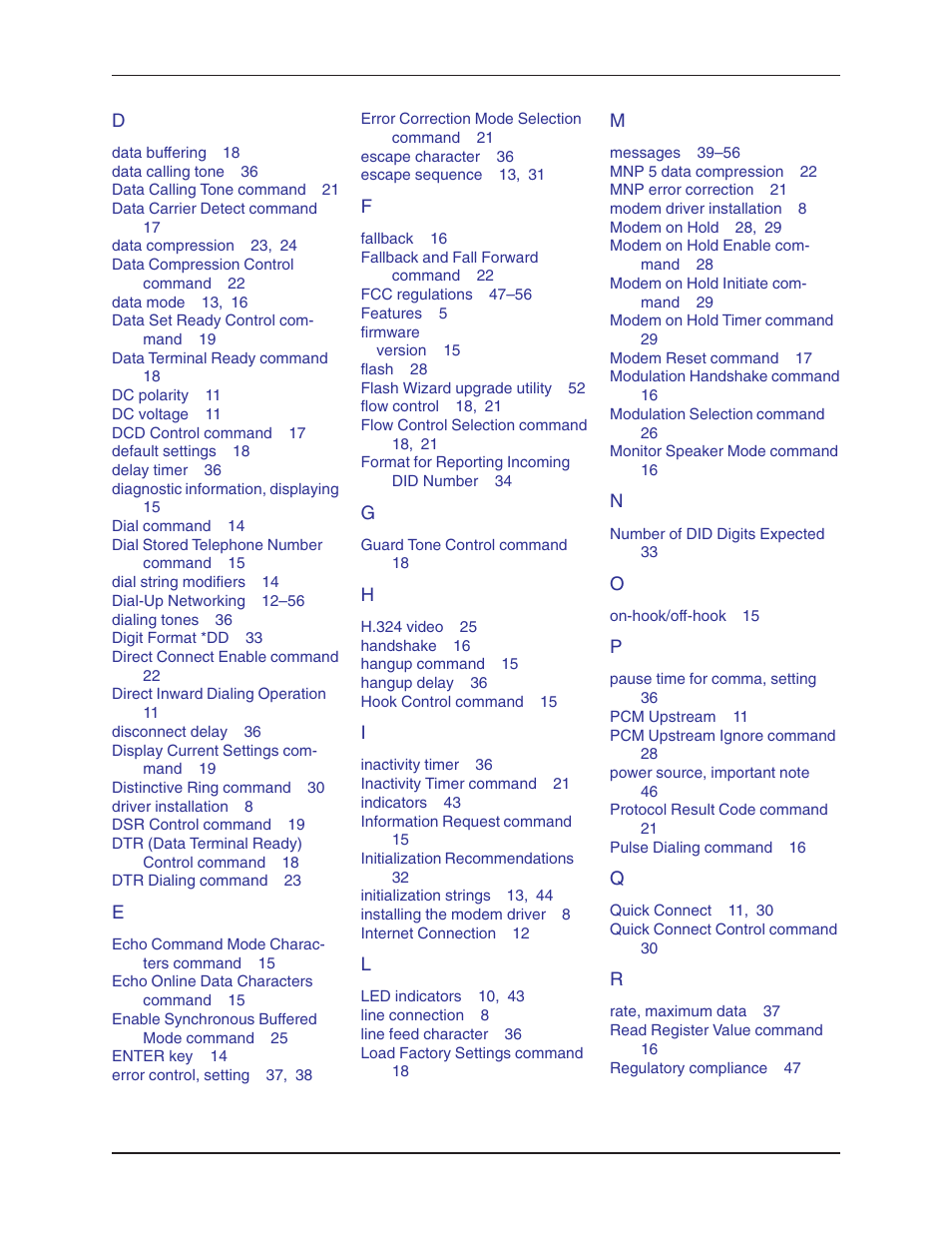 Firmware | Multi-Tech Systems MT5634ZBA User Manual | Page 58 / 59