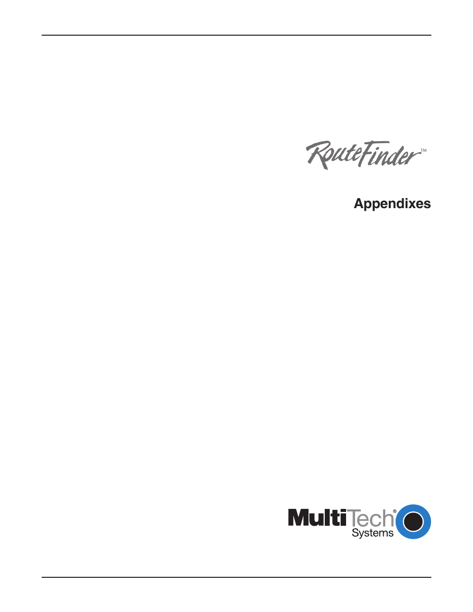 Appendixes | Multi-Tech Systems RF802EW User Manual | Page 107 / 118