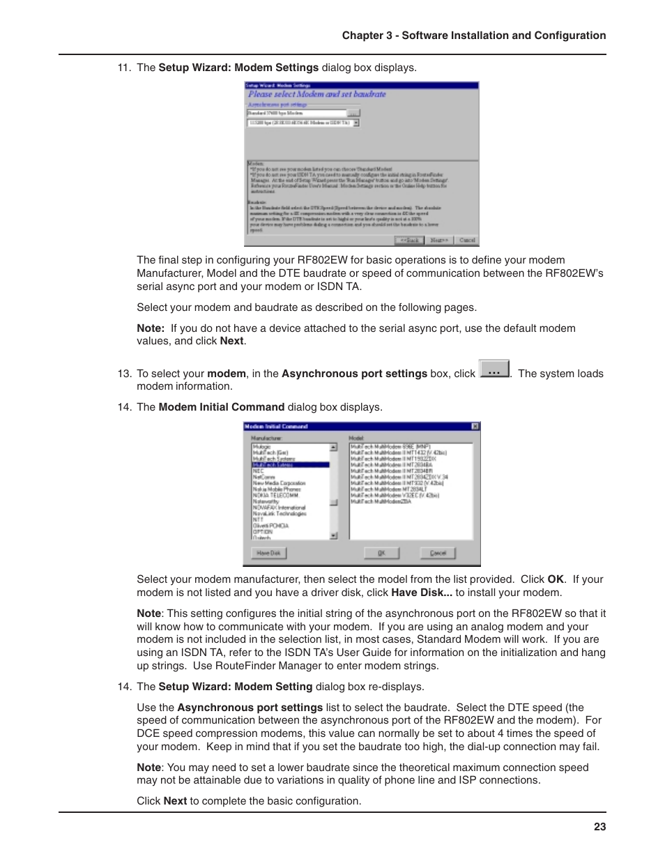 Multi-Tech Systems RF802EW User Manual | Page 23 / 118
