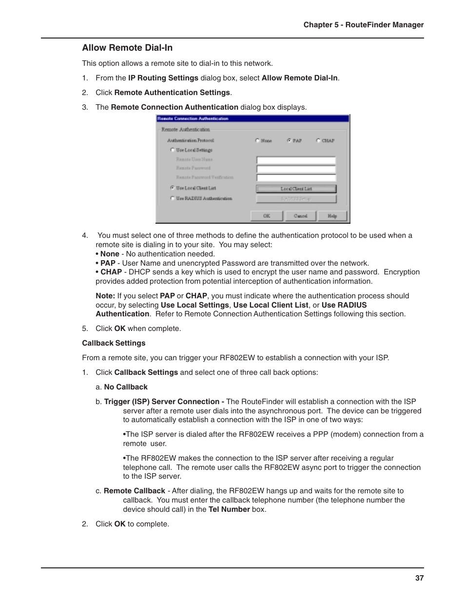 Multi-Tech Systems RF802EW User Manual | Page 37 / 118