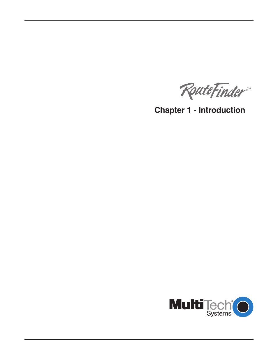 Chapter 1 - introduction | Multi-Tech Systems RF802EW User Manual | Page 6 / 118