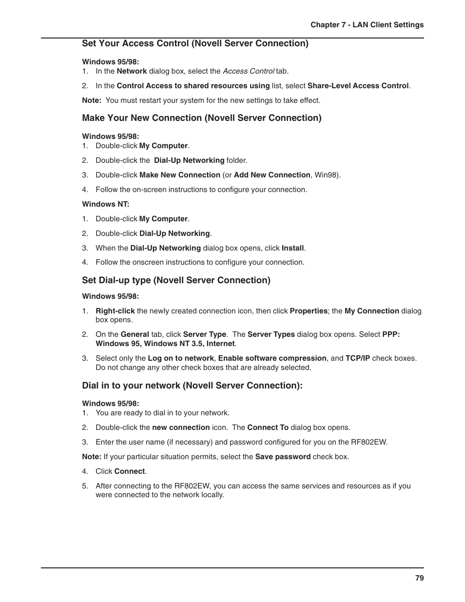 Multi-Tech Systems RF802EW User Manual | Page 79 / 118