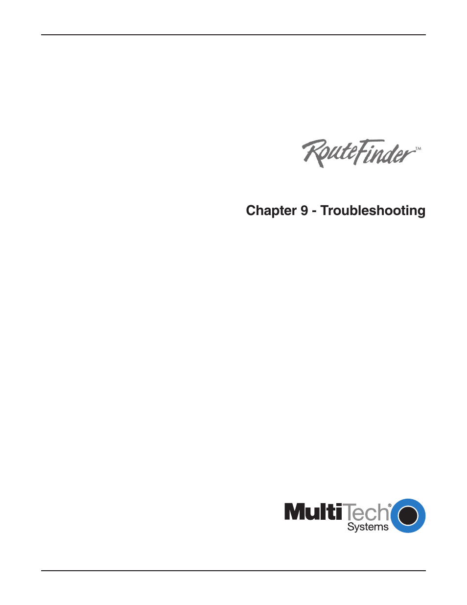 Chapter 9 - troubleshooting | Multi-Tech Systems RF802EW User Manual | Page 96 / 118