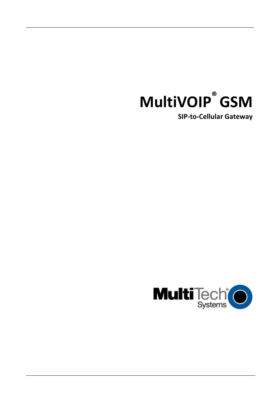 Multi-Tech Systems MultiVOIP GSM SIP-to-Cellular Gateways MVPGSM-2 User Manual | 8 pages