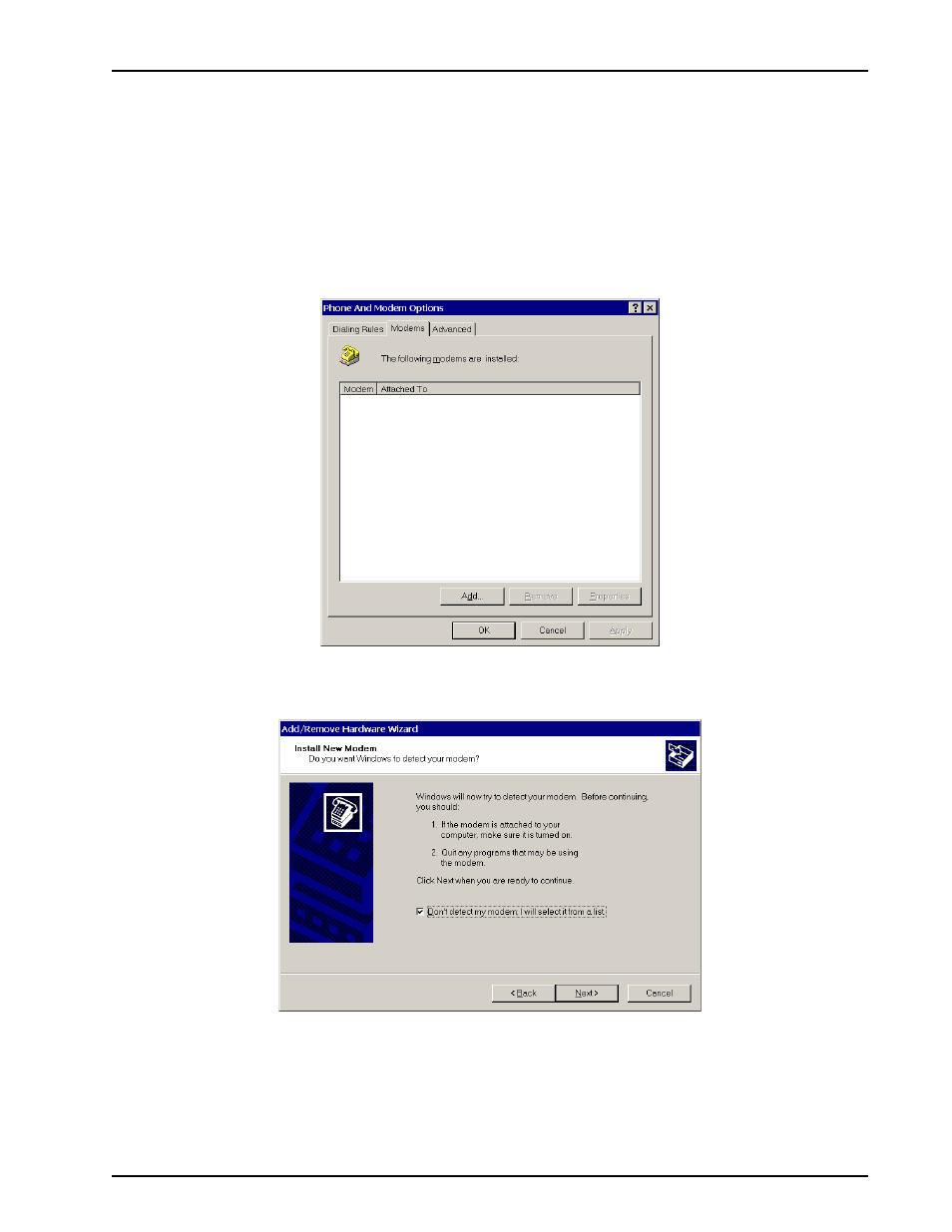 Installing your v.90 modems (windows 2000) | Multi-Tech Systems MT4X56USB User Manual | Page 31 / 96
