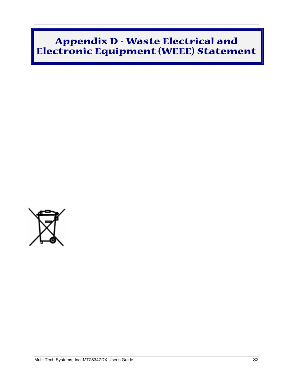 Multi-Tech Systems MT2834ZDX User Manual | Page 32 / 34