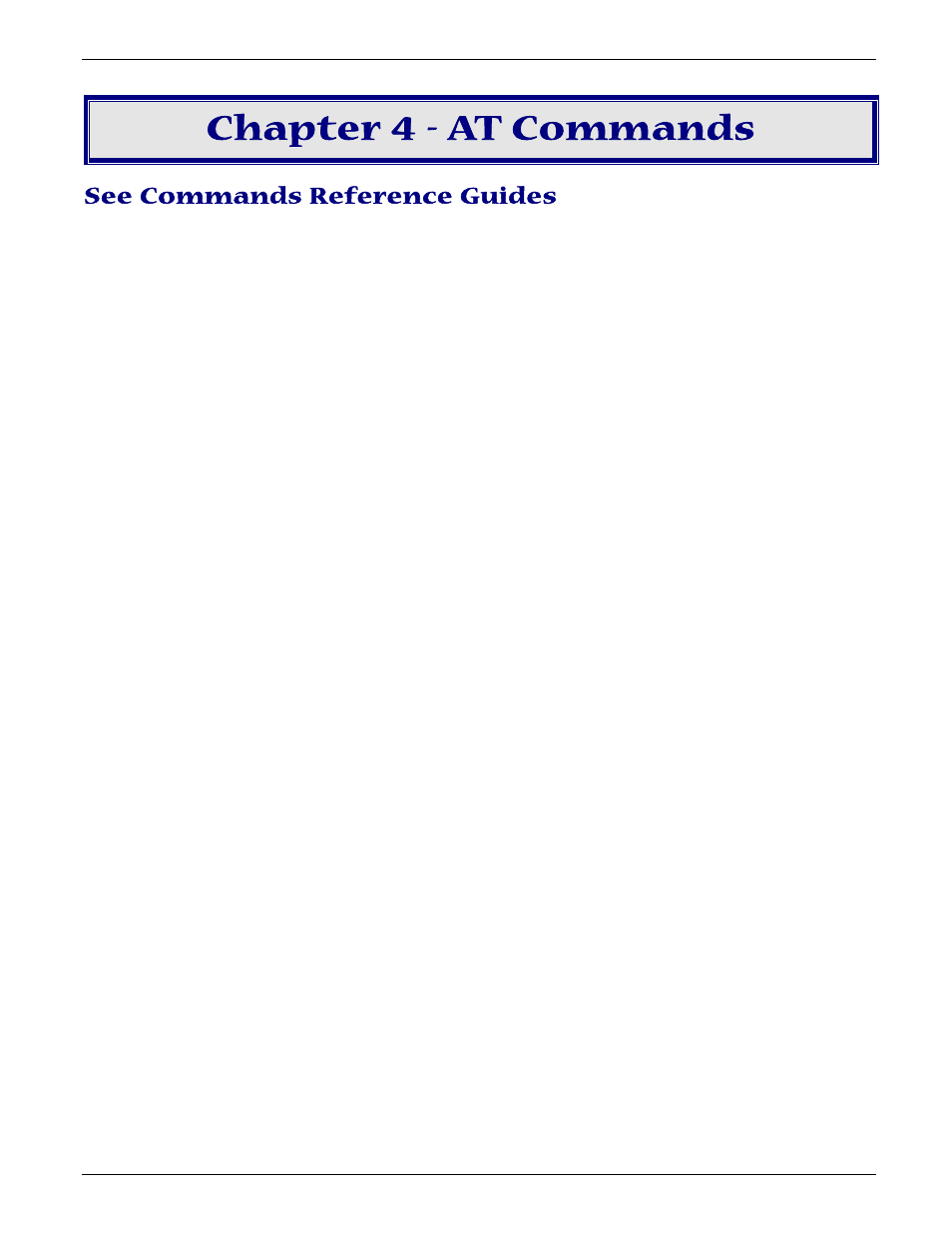 Chapter 4 - at commands, See commands reference guides | Multi-Tech Systems MT5656ZDX User Manual | Page 16 / 28