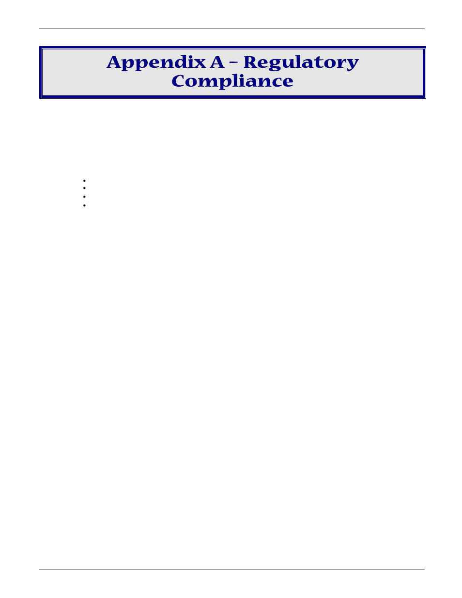 Appendix a – regulatory compliance, Fcc part 15, Fcc part 68 telecom | Multi-Tech Systems MT5656ZDX User Manual | Page 21 / 28