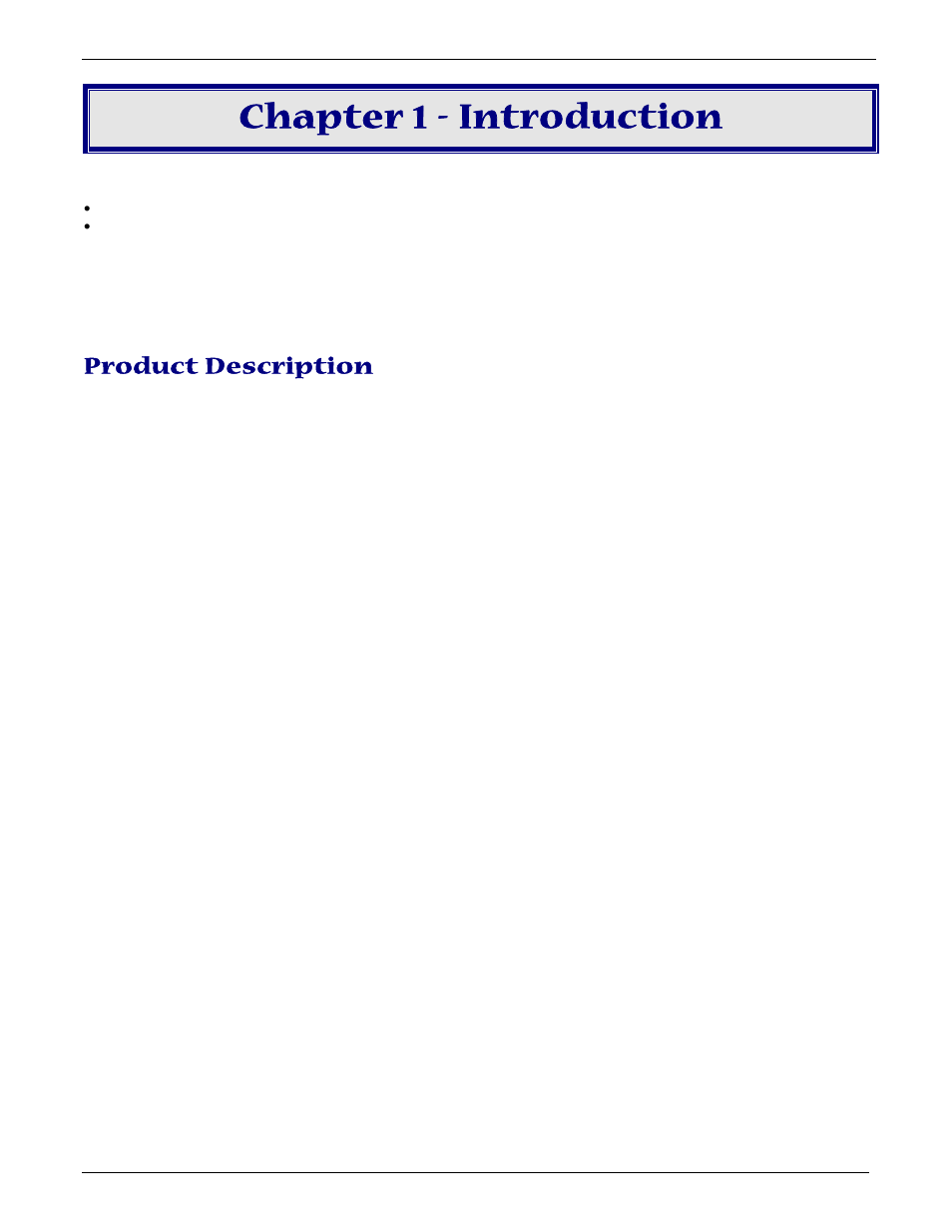 Chapter 1 - introduction, Product description | Multi-Tech Systems MT5656ZDX User Manual | Page 4 / 28